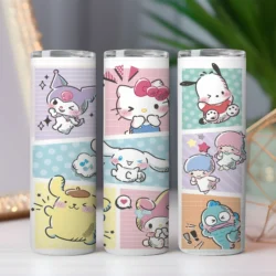 Tumbler 20oz Kawaii Besties by La Crafty House