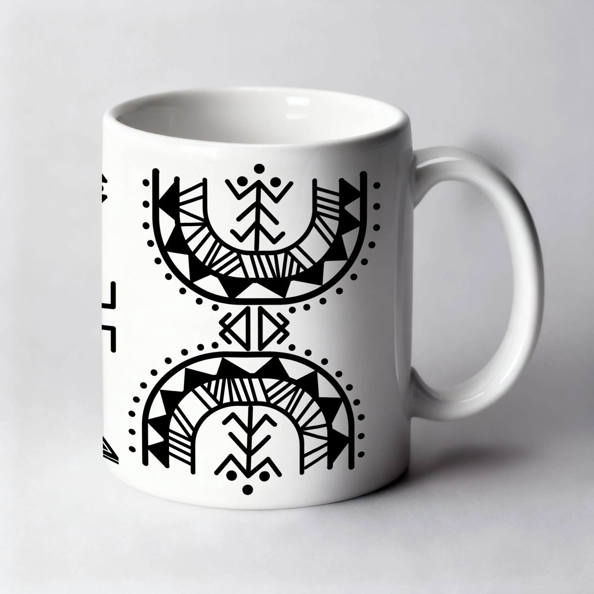 Mug 11oz Amazigh YAZ - Blanc - by La Crafty House