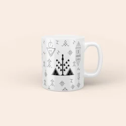 Mug 11oz - Tatouages Berbères - poster video - by La Crafty House