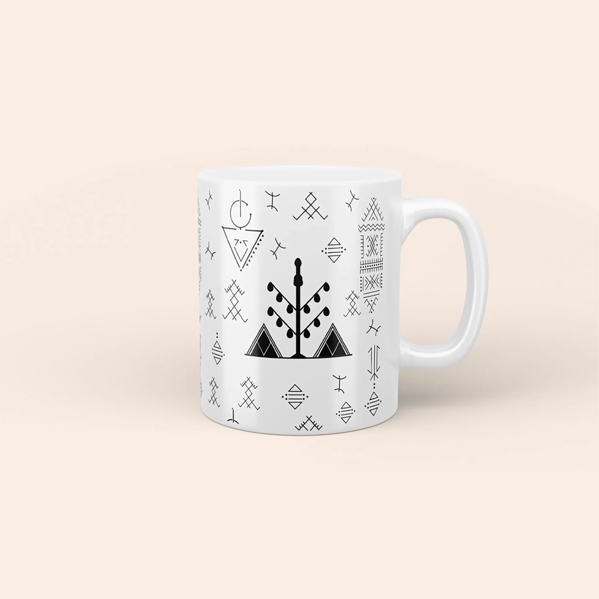 Mug 11oz - Tatouages Berbères - poster video - by La Crafty House