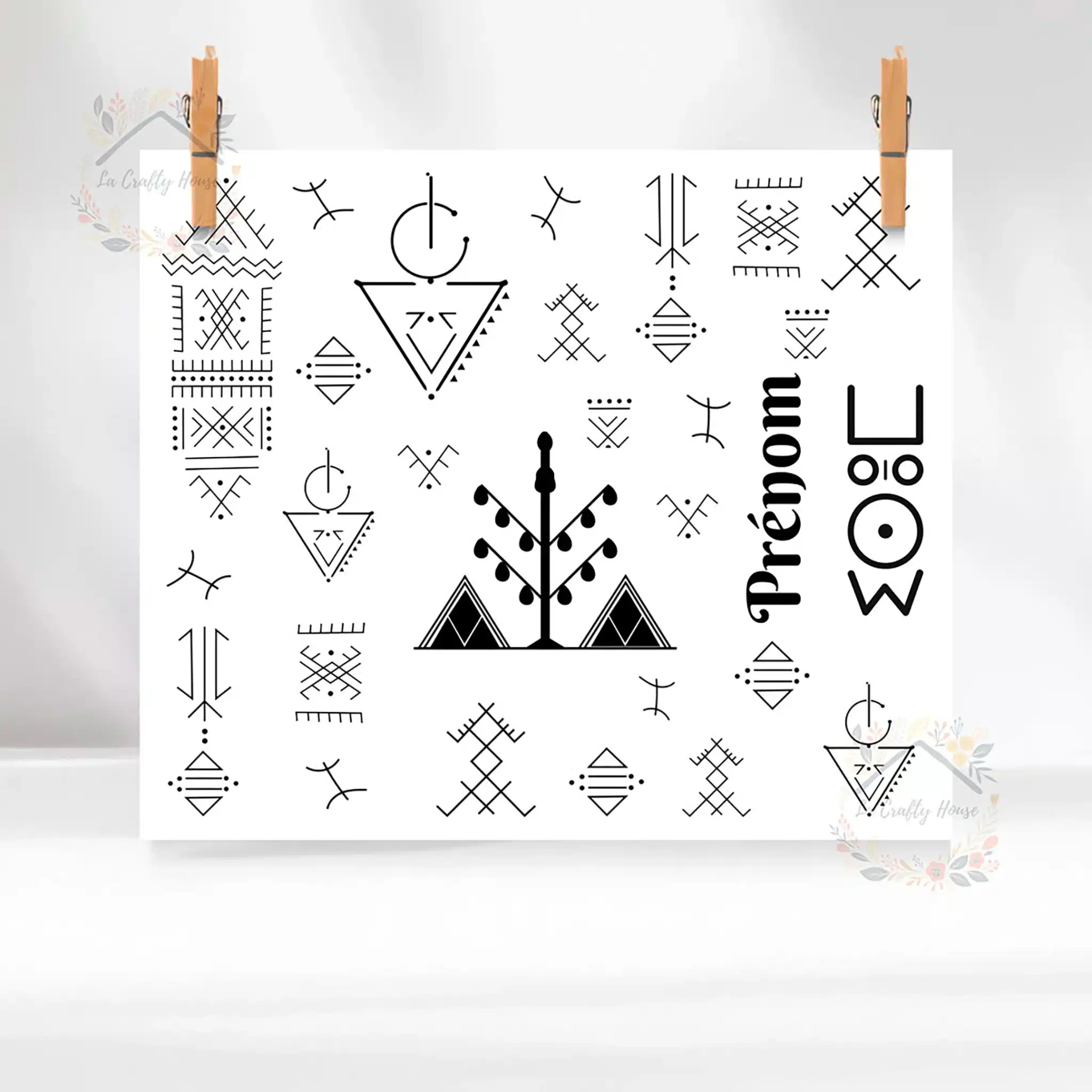 Tumbler 20oz – Tatouages Berbères - by La Crafty House