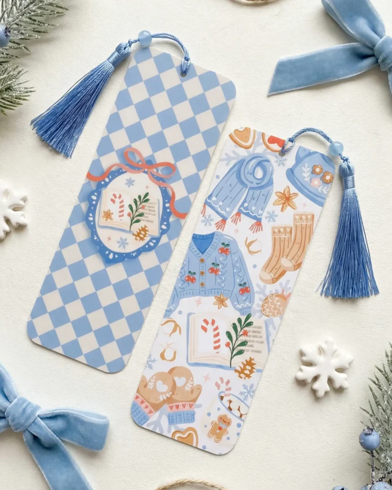 Marque-page Winter Blue by La Crafty House
