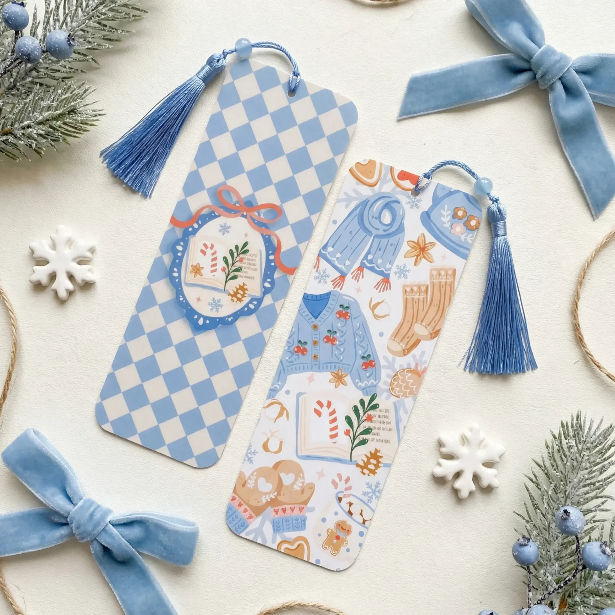 Marque-page Winter Blue by La Crafty House