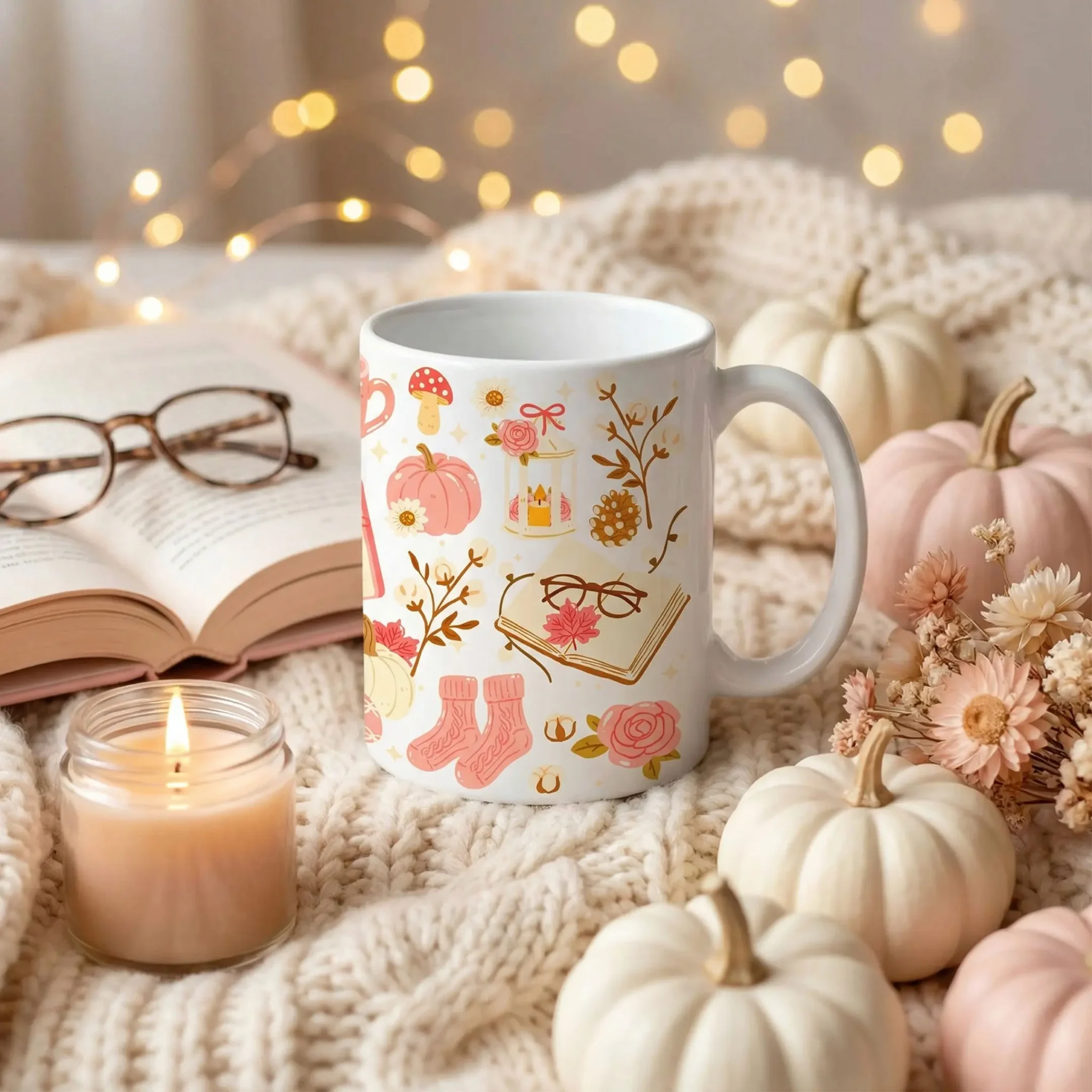 Mug 11oz Autumn Cocooning by La Crafty House