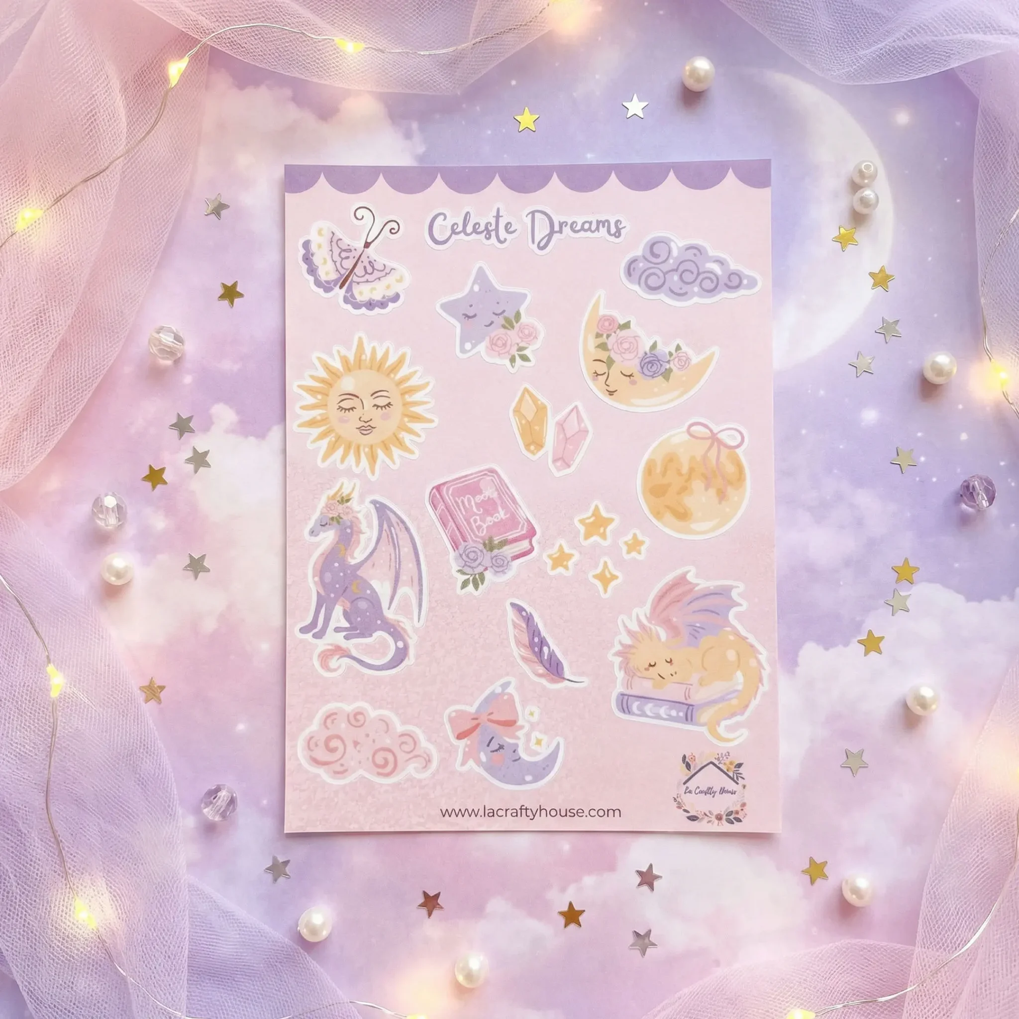 Planche de stickers Celeste Dreams by La Crafty House
