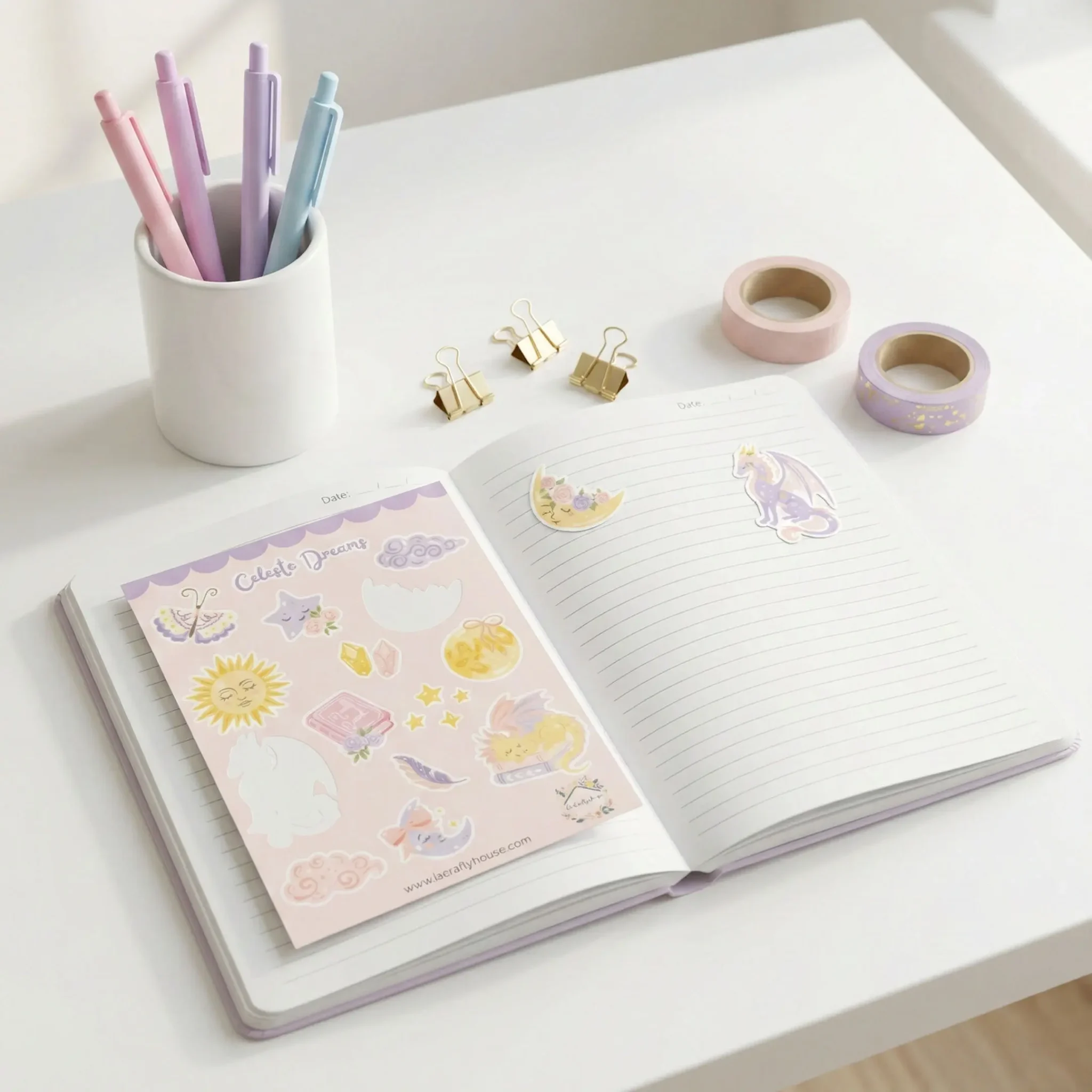 Planche de stickers Celeste Dreams by La Crafty House