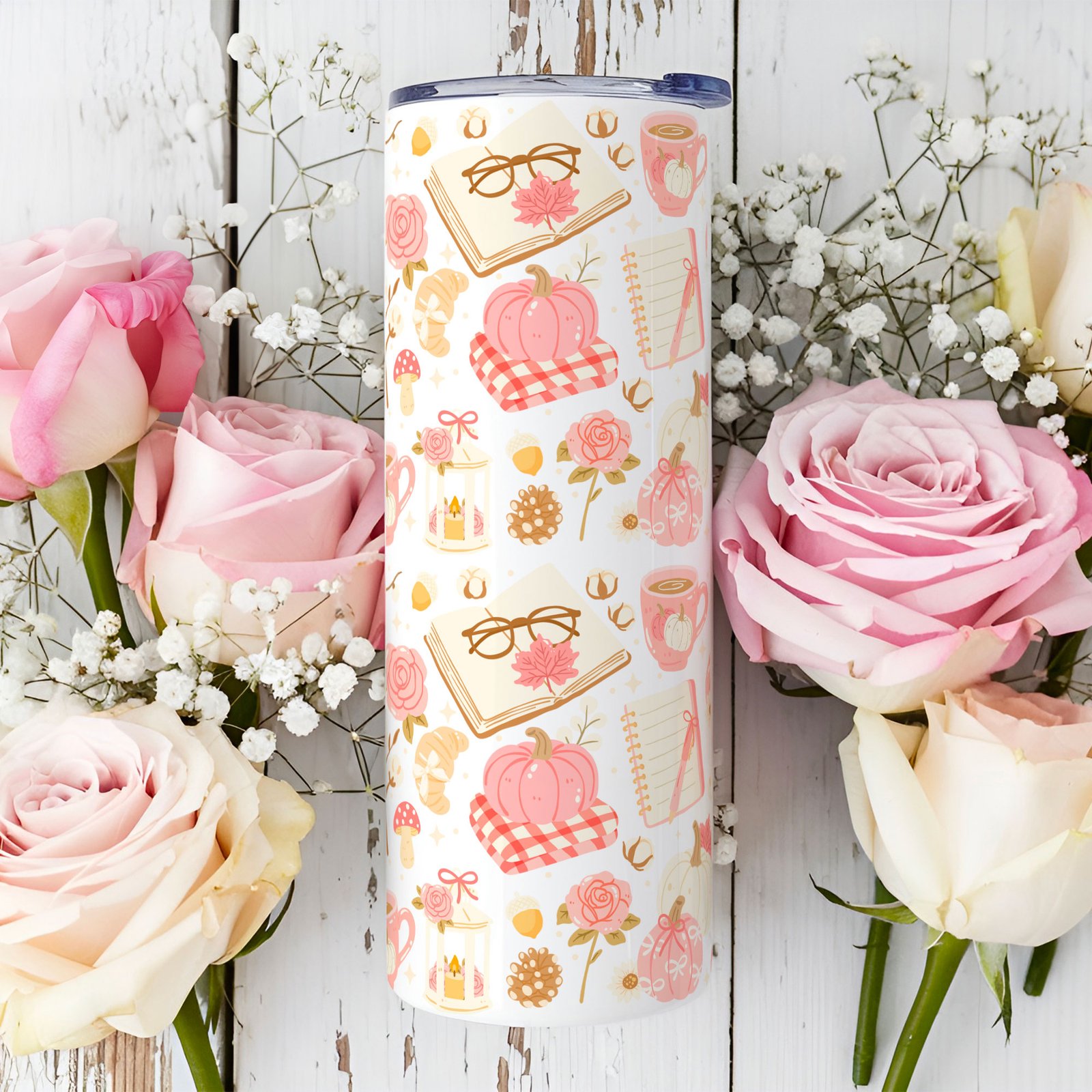 Tumbler 20oz Autumn Cocooning by La Crafty House