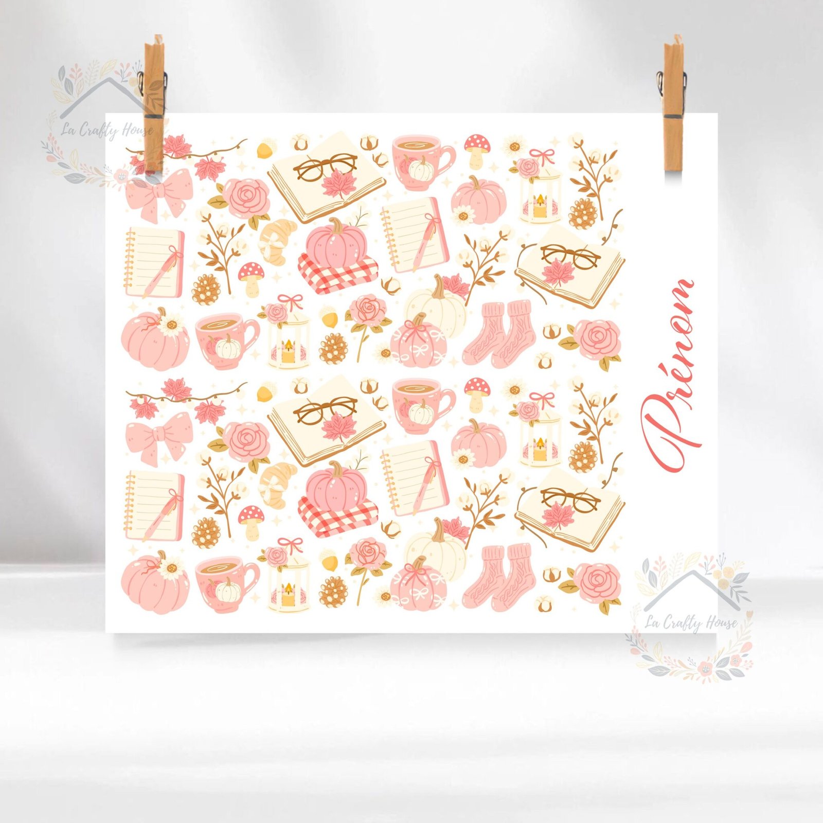 Tumbler 20oz Autumn Cocooning by La Crafty House