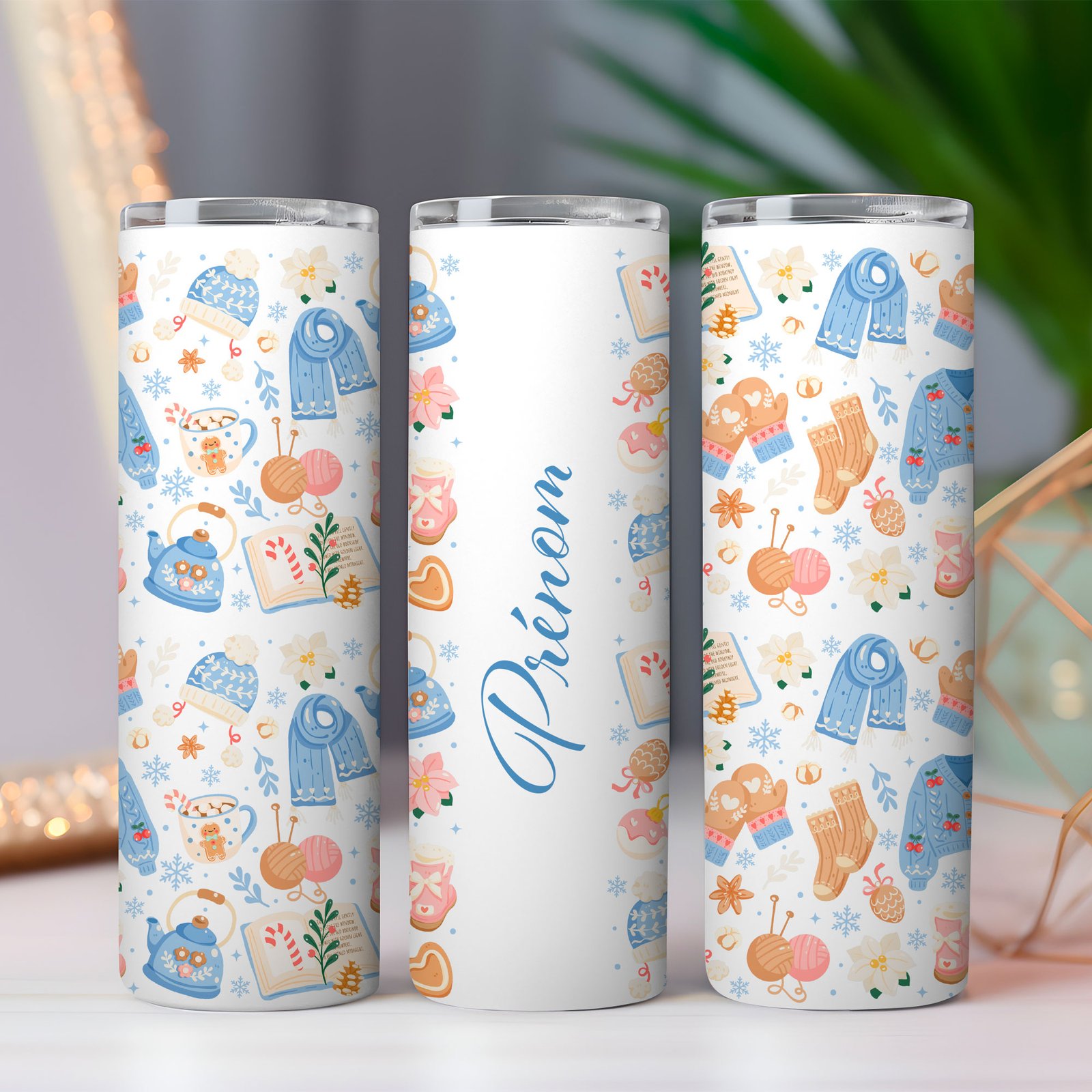 Tumbler 20oz - Hiver Cocooning by La Crafty House