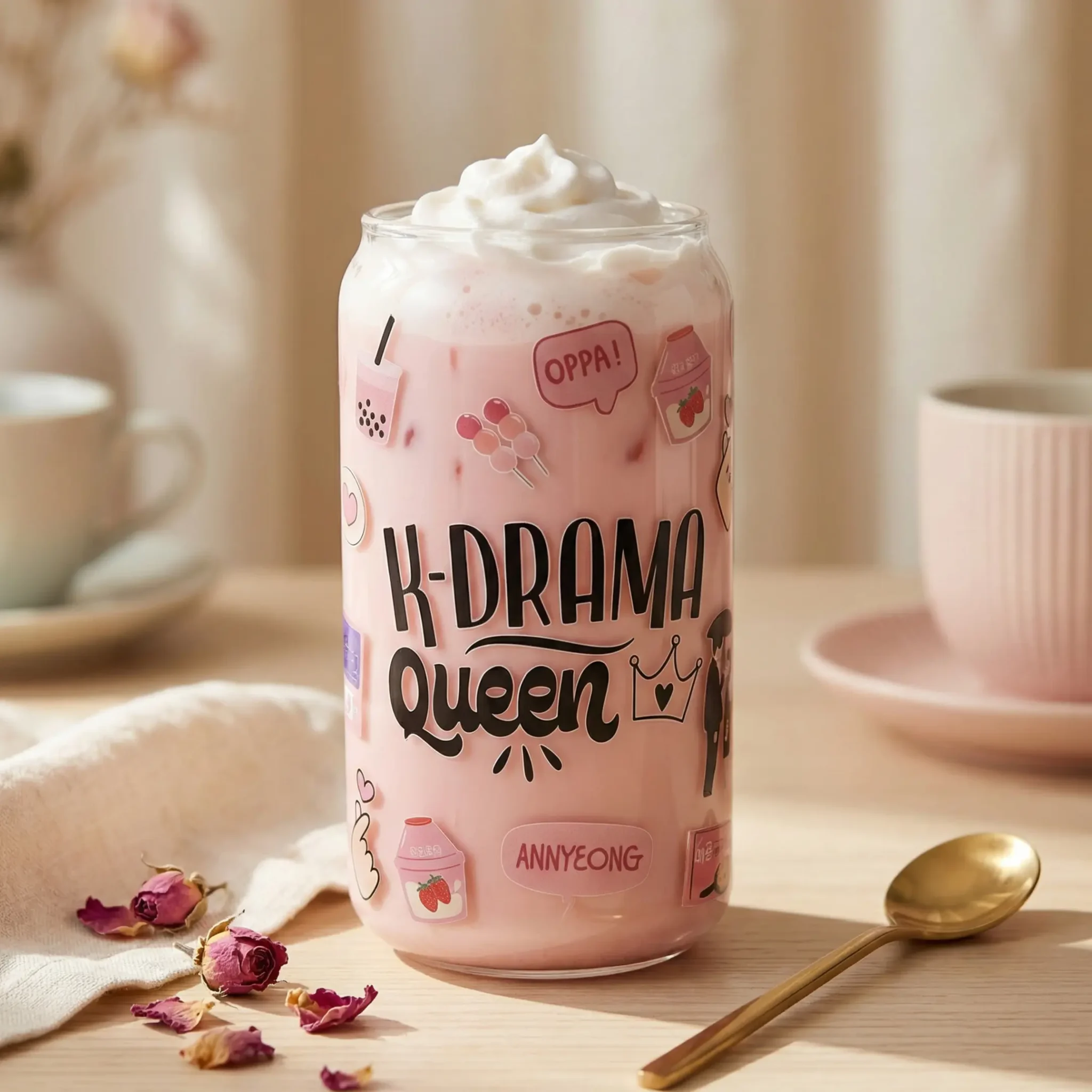 Gobelet canette - K-Drama Queen by La Crafty House