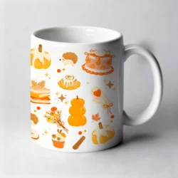 Mug 11oz Douceurs d’automne Cosy V2 Blanc by La Crafty House