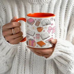Mug 11 oz Bookish Vibes by La Crafty House
