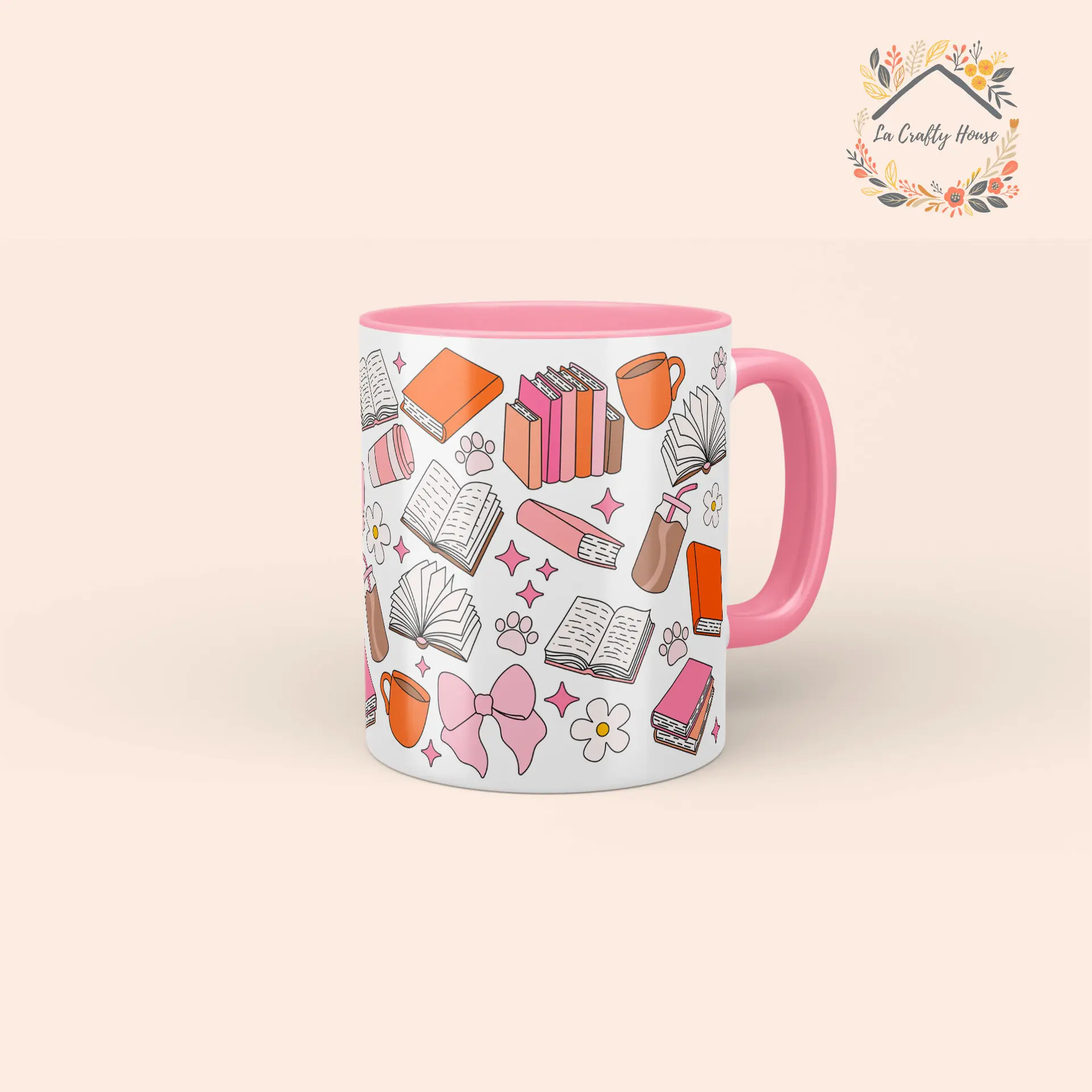 Mug 11 oz Bookish Vibes by La Crafty House