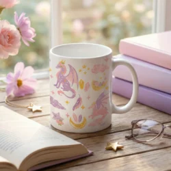 Mug 11oz Dragon Celeste by La Crafty House