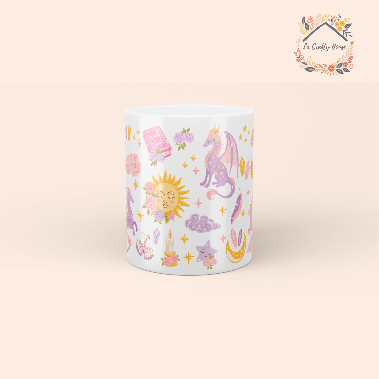 Mug 11oz Dragon Celeste by La Crafty House