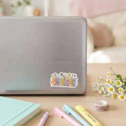 Sticker Bookish Flowers by La Crafty House