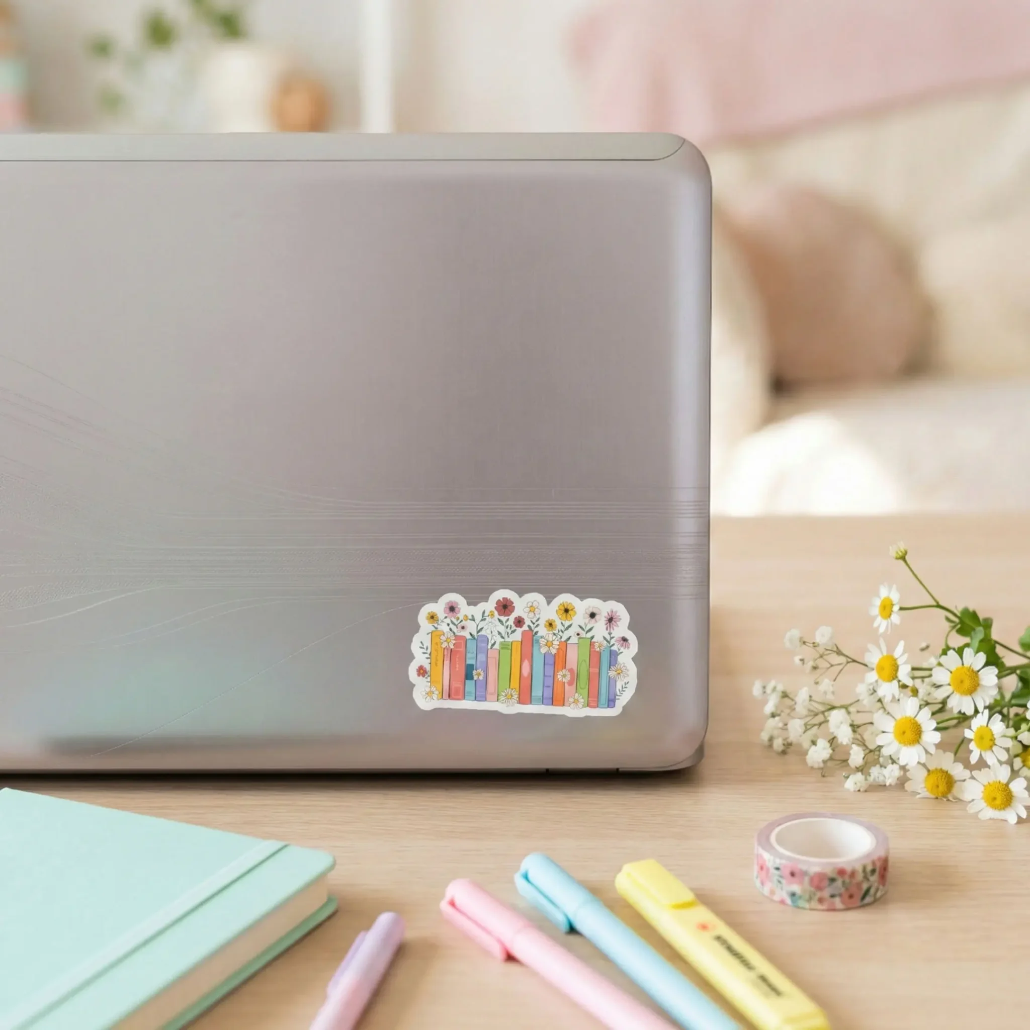 Sticker Bookish Flowers by La Crafty House