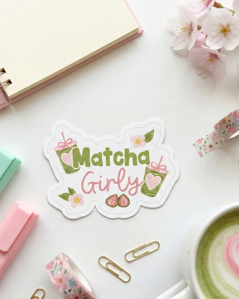 Sticker Matcha Girly by La Crafty House