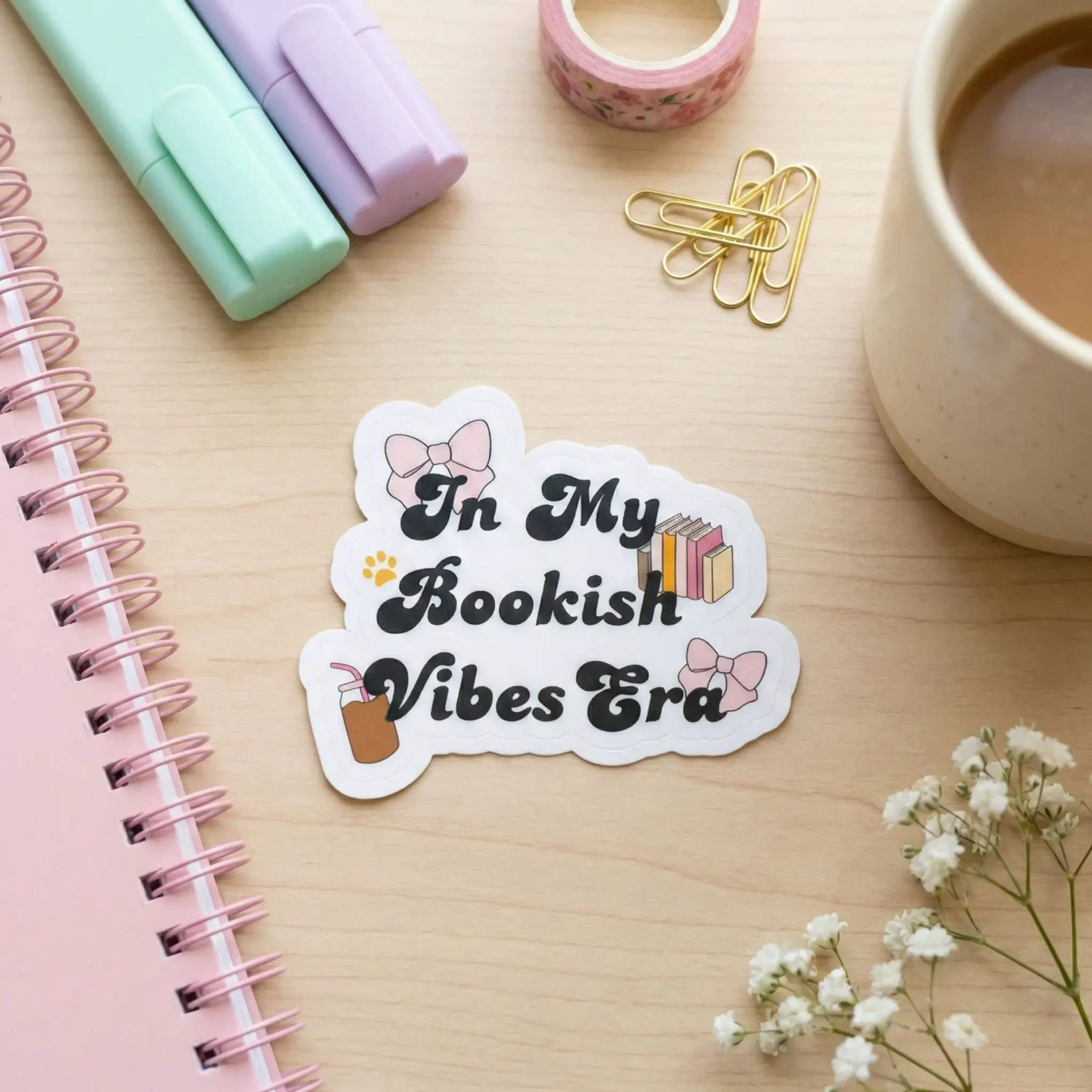 Sticker In My Bookish Vibes Era by La Crafty House