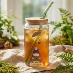 Gobelet canette transparent 16oz UVDTF - Totoro & Friends by La Crafty House