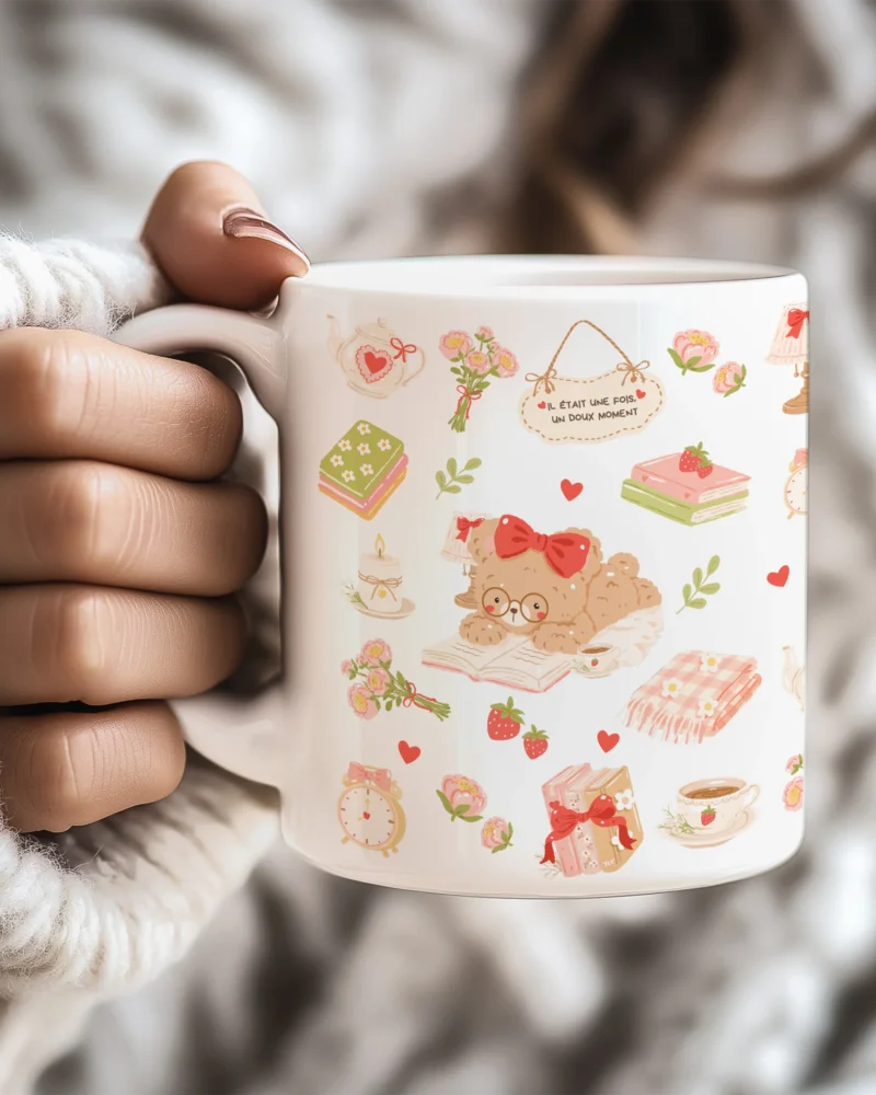 Mug 11oz - Mon doux moment by La Crafty House