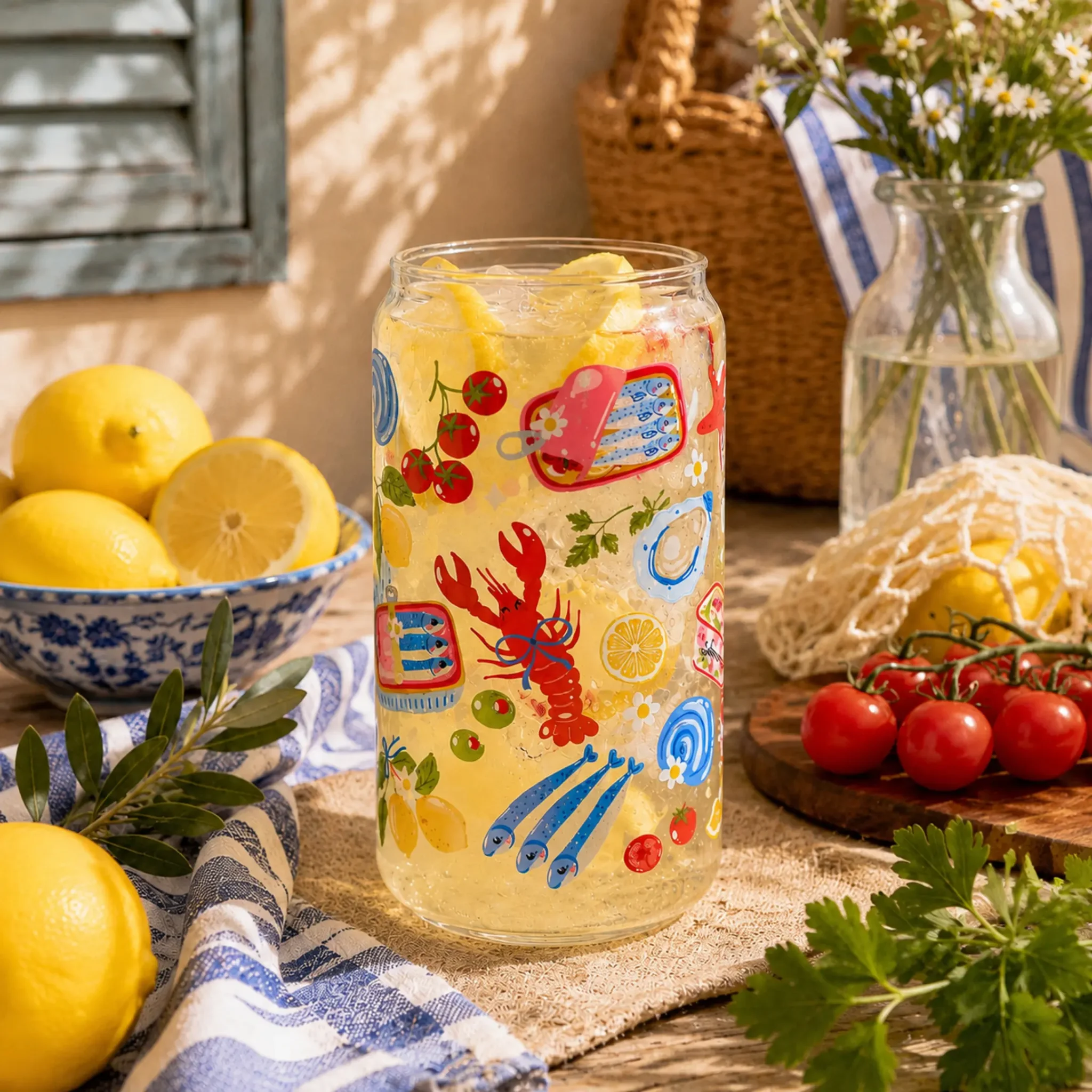 Gobelet canette Brise Salée rempli d'une limonade au citron by La Crafty House