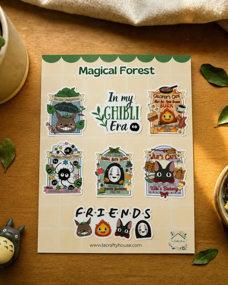 Plance de stickers Magical Forest by La Crafty House