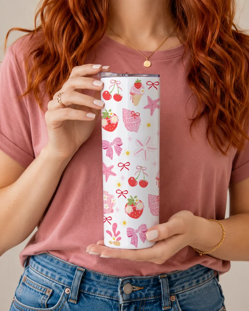 Tumbler 20oz Coquette Summer by La Crafty House